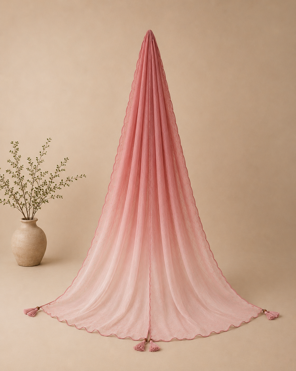 Soft Statement — Rose to Blush Ombré Dupatta
